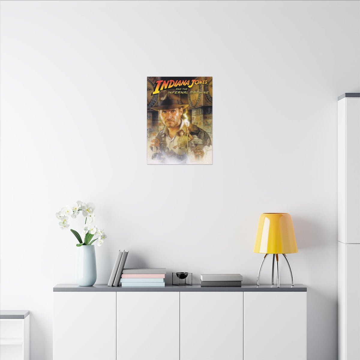 Indiana Jones and the Infernal Machine (logo boven) - Canvas Printify