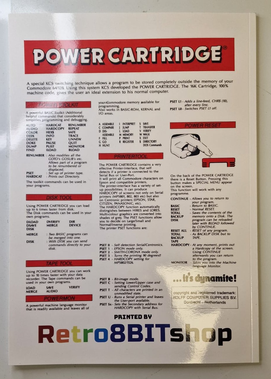 KCS Power Cartridge met Nederlandse Handleiding RetroWebShop