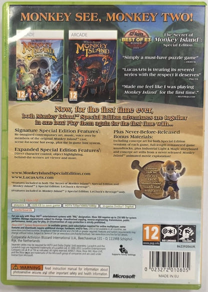 Monkey Island Special Edition Collection - Jewel Case XBOX 360 CD