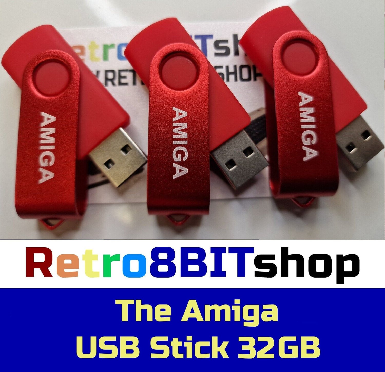 Amiga Top 100 Games and more USB Stick 32GB