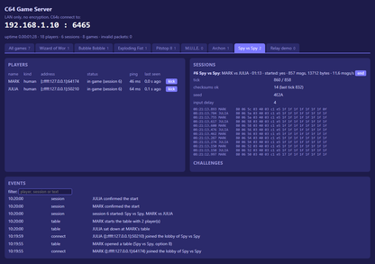 C64 Game Server