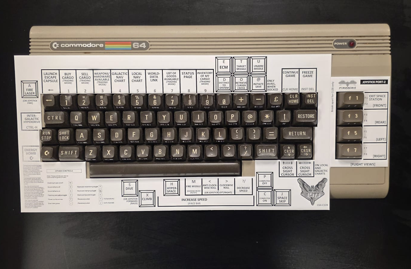 Commodore 64/128 Keyboard Overlays RetroWebShop