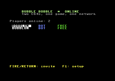 Bubble Bobble OME (online multiplayer)