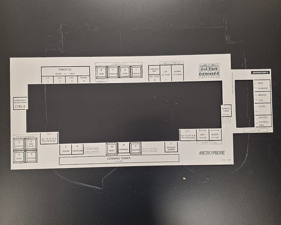 Commodore 64/128 Keyboard Overlays RetroWebShop
