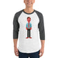 Zak 3/4 sleeve raglan shirt