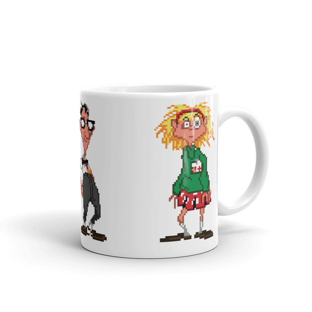 Day of the Tentacle White glossy mug