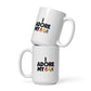 White glossy mug I Adore My C64