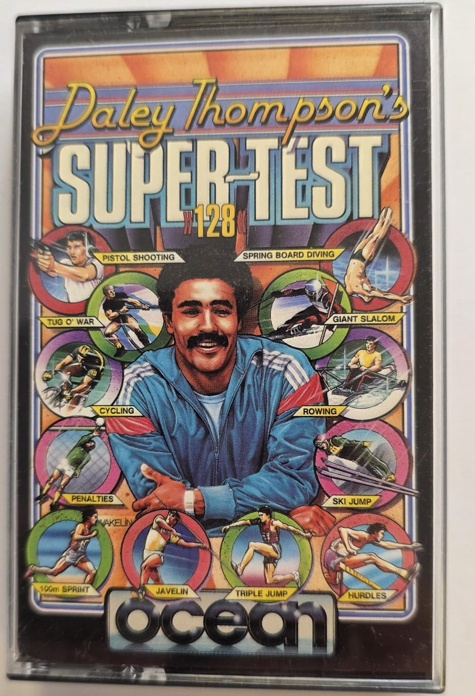 Daley Thompson's Supertest 128 - ZX Spectrum cassette