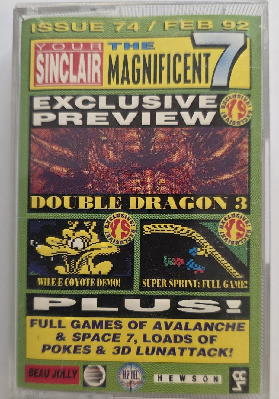 Your Sinclair #74 The Magnificent 7 - ZX Spectrum cassette